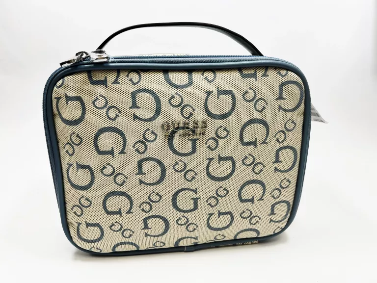 KOSMETYCZKA GUESS LOS ANGELES DUŻA - PALE DENIM