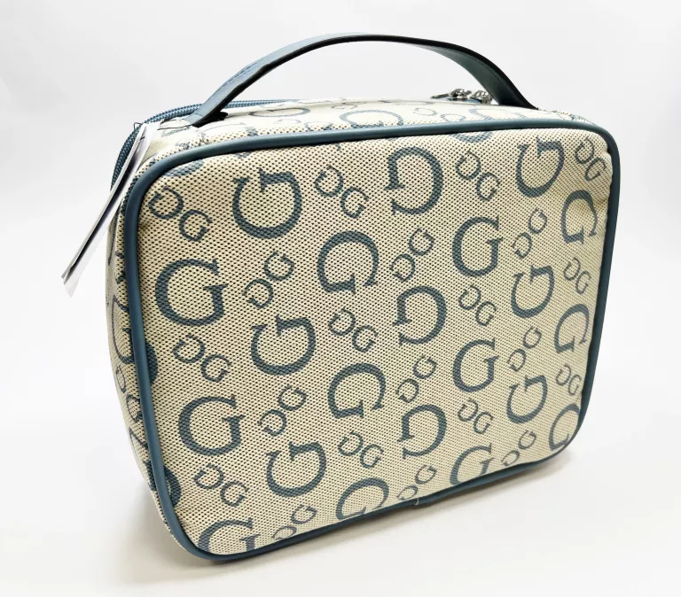 KOSMETYCZKA GUESS LOS ANGELES DUŻA - PALE DENIM