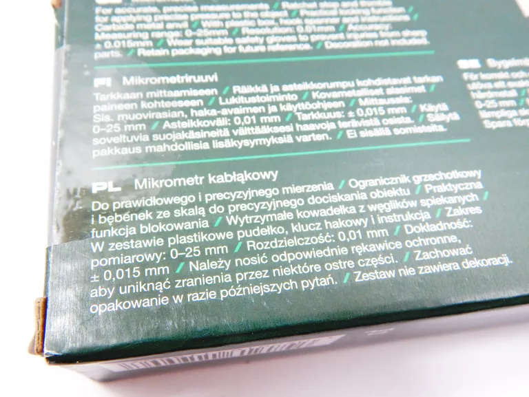 MIKROMETR PARKSIDE 0-25 MM