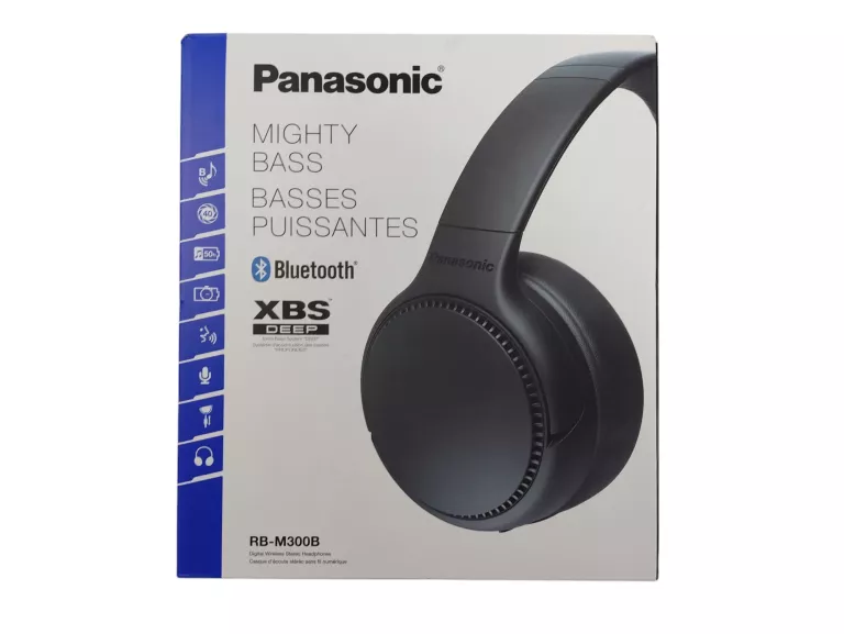 SŁUCHAWKI BEZPRZEWODOWE NAUSZNE PANASONIC RB-M300B