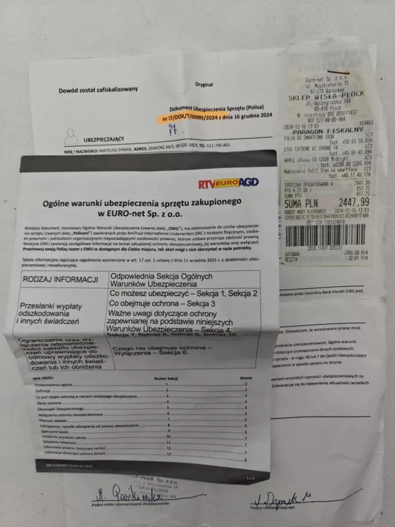 TELEFON IPHONE 13 128GB 100% BAT +UBEZPIECZENIE, DOW ZAK