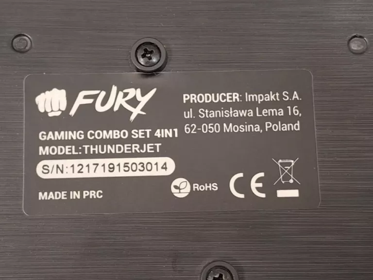 KLAWIATURA FURY THUNDERSTREAK