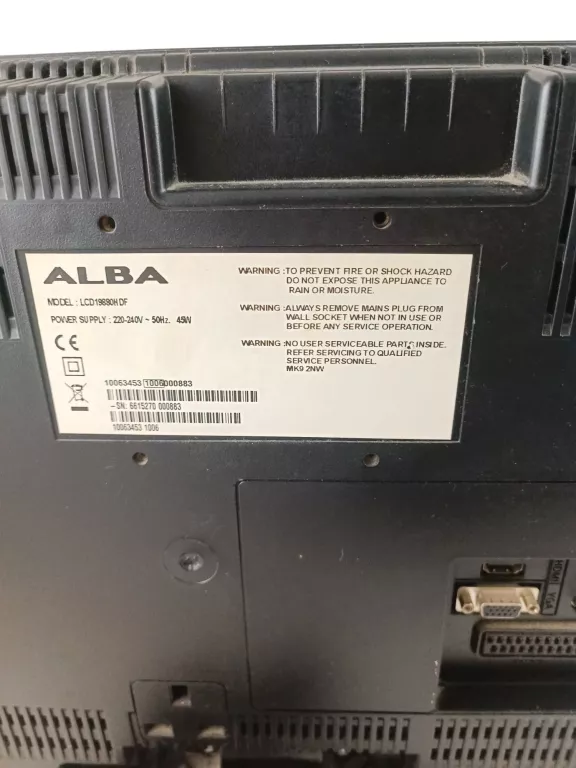 MONITOR Z FUNKCJĄ TV ALBA LCD 19880 HDF PILOT