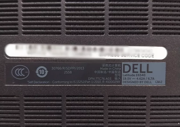 LAPTOP DELL LATITUDE E6540 I5 500GB 12GB RAM ZASIL