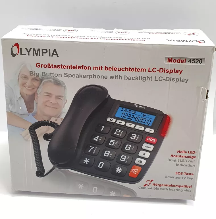 TELEFON PRZEWODOWY OLYMPIA 4520 - CZARNY
