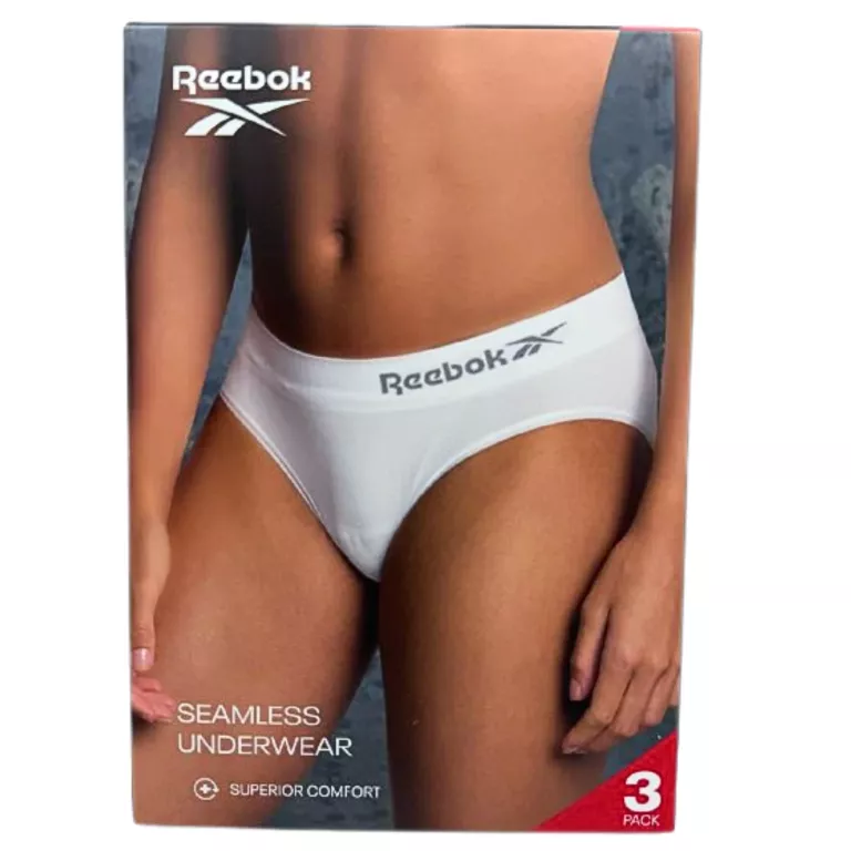 ZESTAW FIG DAMSKICH REEBOK / 1 X BIAŁE I 2 X CZARNE / ROZMIAR XS 36
