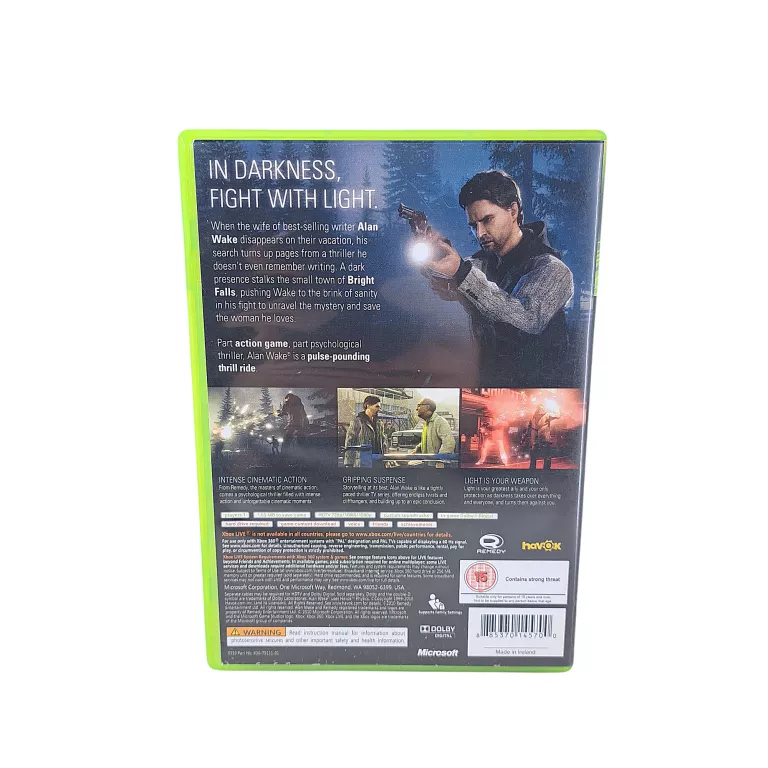 GRA NA KONSOLE XBOX 360 ALAN WAKE