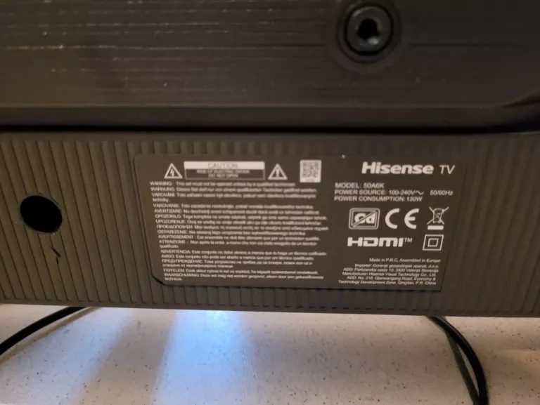 TELEWIZOR HISENSE 50A6K GWARANCJA