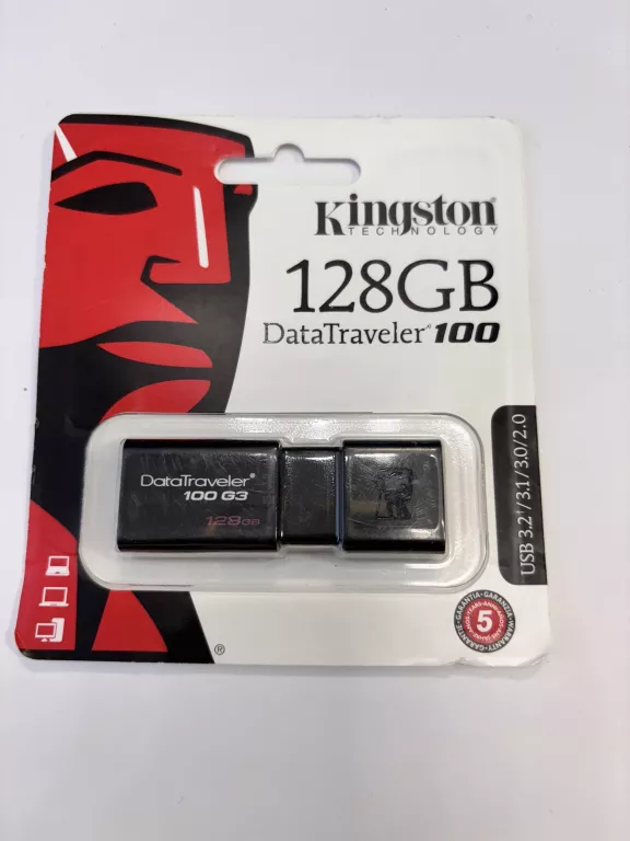 PENDRIVE KINGSTON TECHNOLOGY 128GB DATATRAVELER 100 100 G3 USB3.2/3.1/2.0