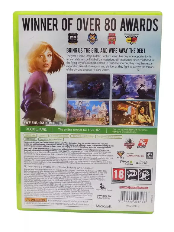 GRA NA XBOX 360 BIOSHOCK INFITE