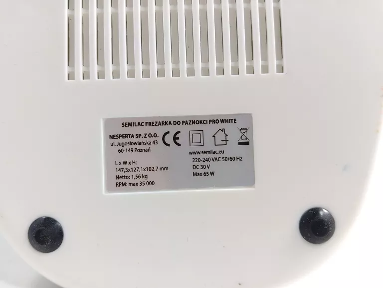 FREZARKA DO PAZNOKCI SEMILAC PRO WHITE 65W