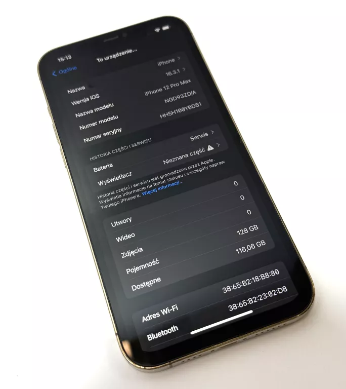 TELEFON APPLE IPHONE 12 PRO MAX/SKŁADAK/BAT.77%