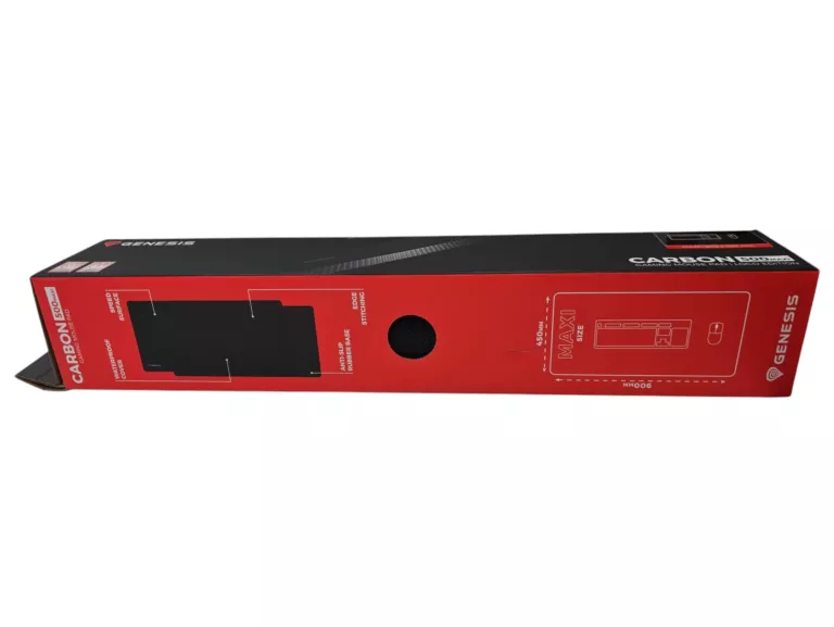 PODKŁADKA GENESIS CARBON 500 MAXI LOGO CZARNA 90 X 45 CM