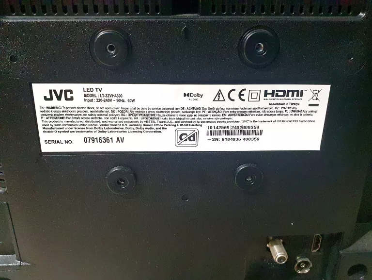 TELEWIZOR JVC LT32VH4300 32" *OPIS