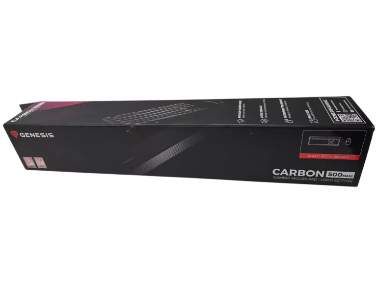 PODKŁADKA GENESIS CARBON 500 MAXI LOGO CZARNA 90 X 45 CM