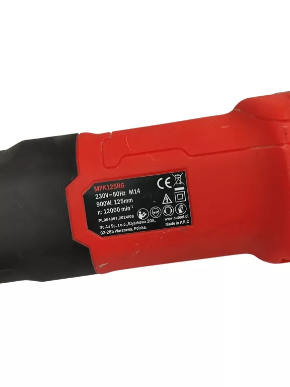 SZLIFIERKA KĄTOWA NUTOOL RED MPK125RG 900W