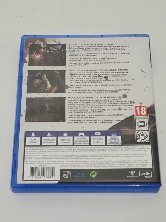 GRA PS4 THE WALKING DEAD THE TELLTALE DEFINITIVE SERIES
