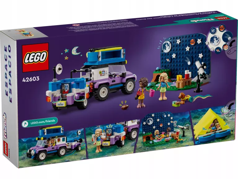 LEGO 42603 FRIENDS - KAMPER Z MOBILNYM OBSERWATORIUM GWIAZD