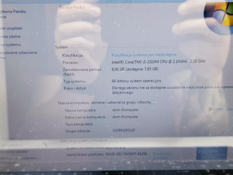 LAPTOP ACER ASPIRE 5750G 15,6 " INTEL CORE I3-2310M 8 GB RAM/ 256 GB