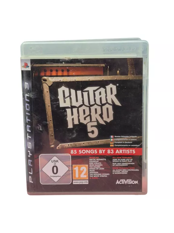 PS3 GUITAR HERO 5 / MUZYCZNA / TOWARZYSKIE