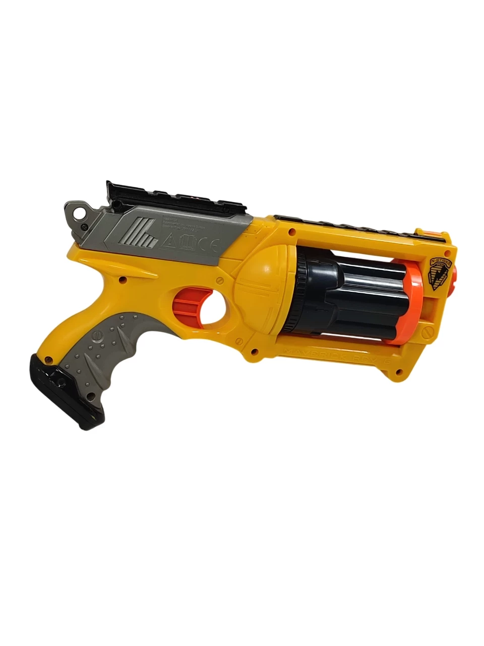 nerf-maverick-rev-6-pistolet-wyrzutnia-strzalka-6-sztuk-stan-11323-2