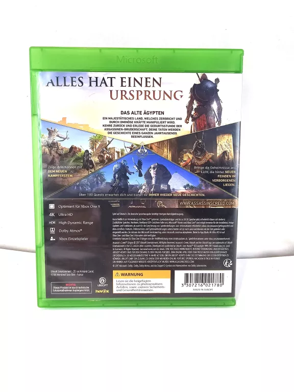 ASSASSINS CREED ORIGINS XBOX ONE