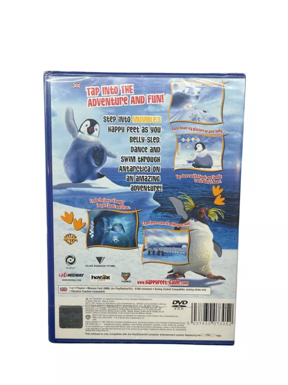 GRA NA KONSOLĘ HAPPY FEET PS2 PLAYSTATION 2 TUPOT MAŁYCH STÓP ANG