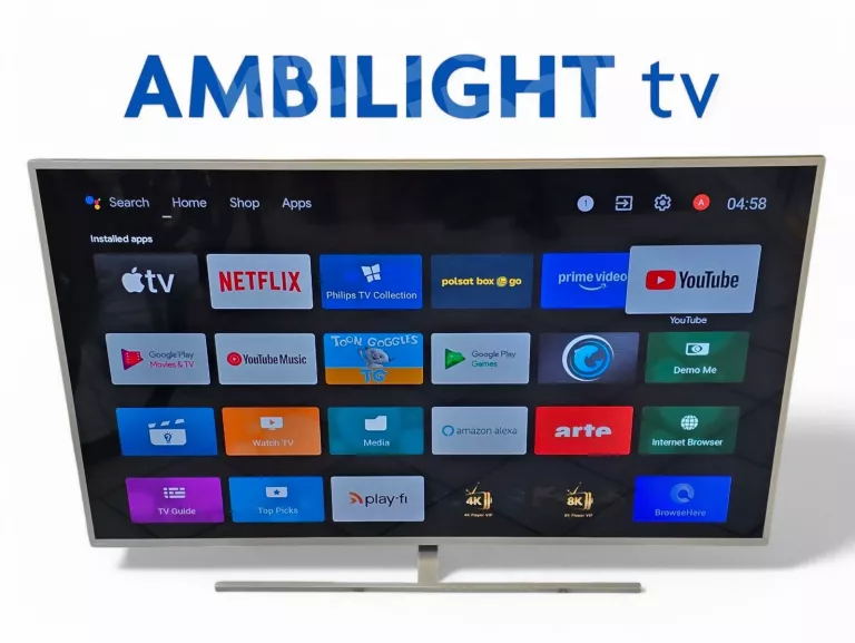 TELEWIZOR PHILIPS 65 CALI AMBILIGHT ANDROID TV 4K LED WROCŁAW