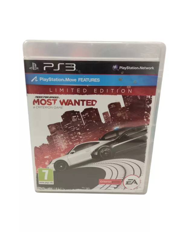 NEED FOR SPEED MOST WANTED LIMITED EDITION SONY PLAYSTATION 3 (PS3)
