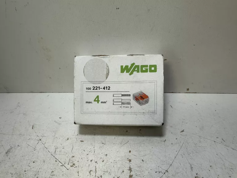 WAGO SZYBKOZŁĄCZKA ZŁĄCZKA UNIWERSALNA DRUT/LINKA 2X0,2-4MM2 221-412 100SZ
