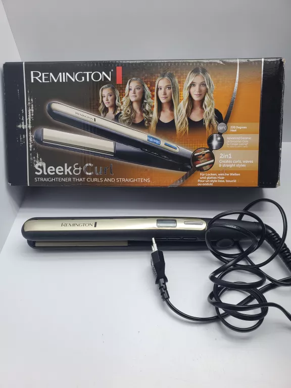 PROSTOWNICA REMINGTON SLEEK & CURL W PUDEŁKU