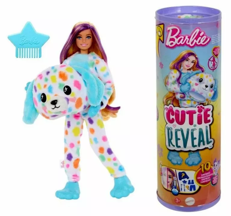 BARBIE CUTIE REVEAL PIESEK SERIA KOLOROWE MARZENIA