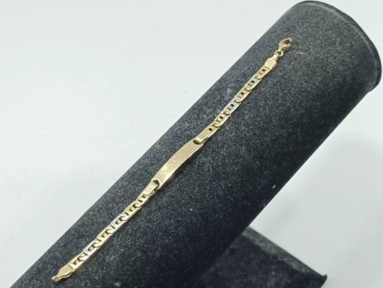 ZŁOTA BRANSOLETKA 4,76G/PR585/DŁ.14CM OPIS!