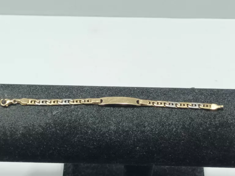 ZŁOTA BRANSOLETKA 4,76G/PR585/DŁ.14CM OPIS!
