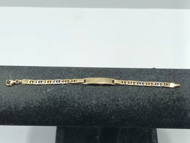 ZŁOTA BRANSOLETKA 4,76G/PR585/DŁ.14CM OPIS!
