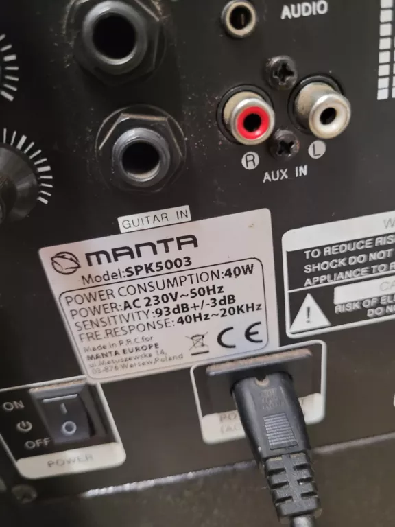 GŁOŚNIK MANTA SPK5003