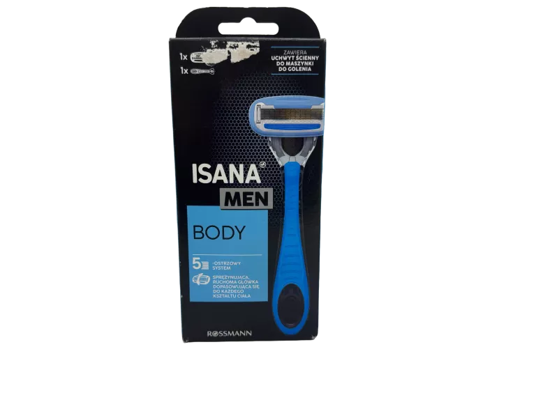 ISANA MEN BODY MASZYNKA DO GOLENIA CIAŁA DLA MĘŻCZYZN 5- OSTRZOWA 1 SZT