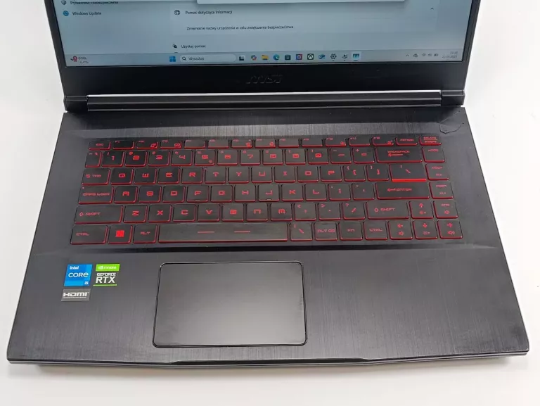 LAPTOP MSI GF63 THIN 11UC-468PL 15.6 144HZ I5-11400H 16 GB RAM 512GB SSD