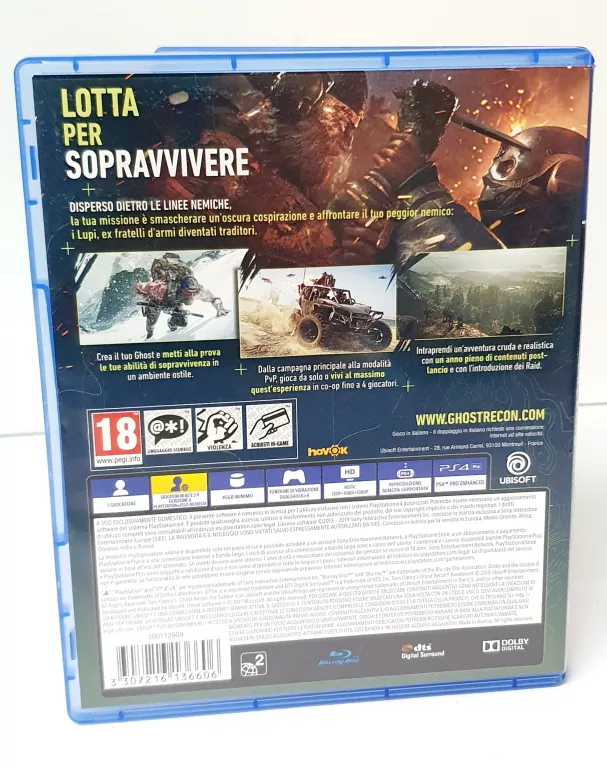 GRA TOM CLANCY'S GHOST RECON:BREAKPOINT PS4