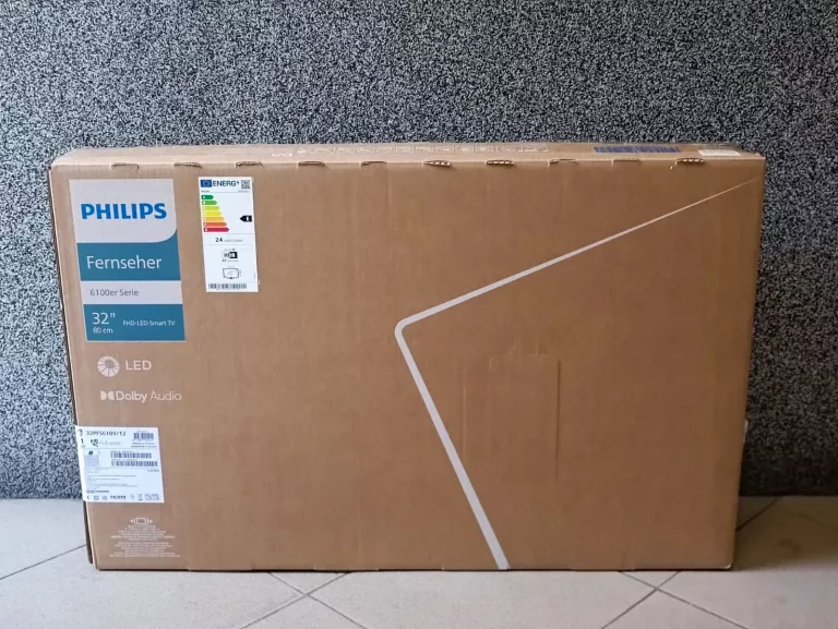 TELEWIZOR 32 CALI LED PHILIPS 32PFS6109/12 SMART TV FULL HD CZARNY