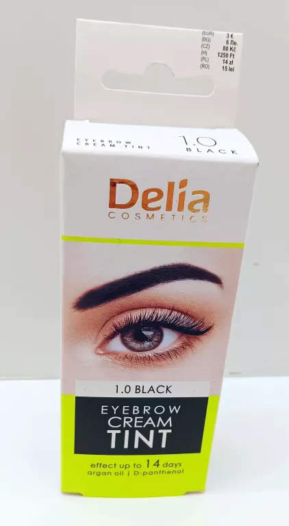 HENNA DO BRWI W KREMIE DELIA COSMETICS CZARNA