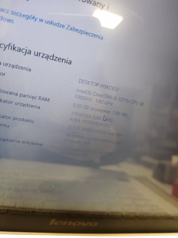 LAPTOP LENOVO IDEAPAD S210 8GB/SSD 128 GB/I3-3217U DOTYKOWY !