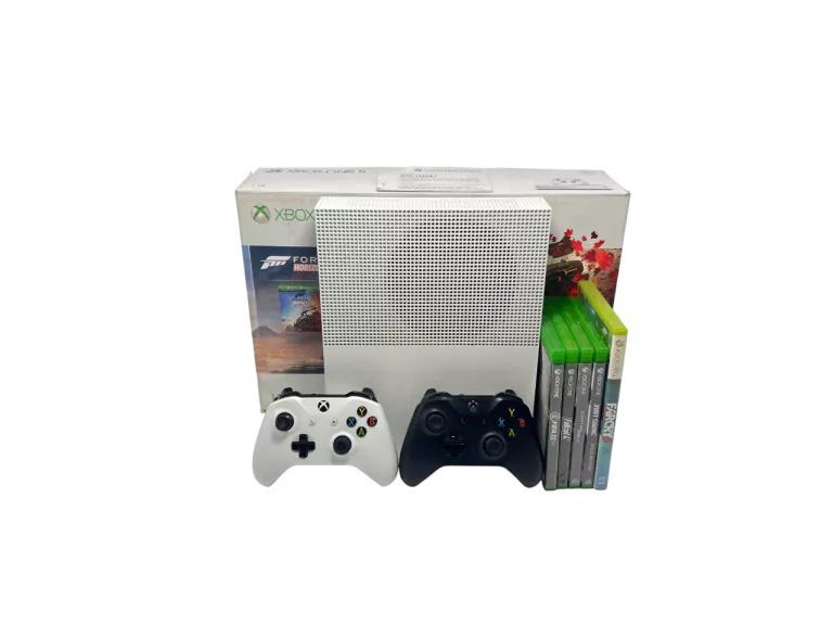 KONSOLA MICROSOFT XBOX ONE S 1 TB + 2 PADY + ZESTAW 5 GIER!