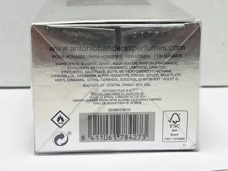 WODA TOALETOWA ANTONIO BANDERAS KING OF SEDUCTION EDT SPRAY 100ML