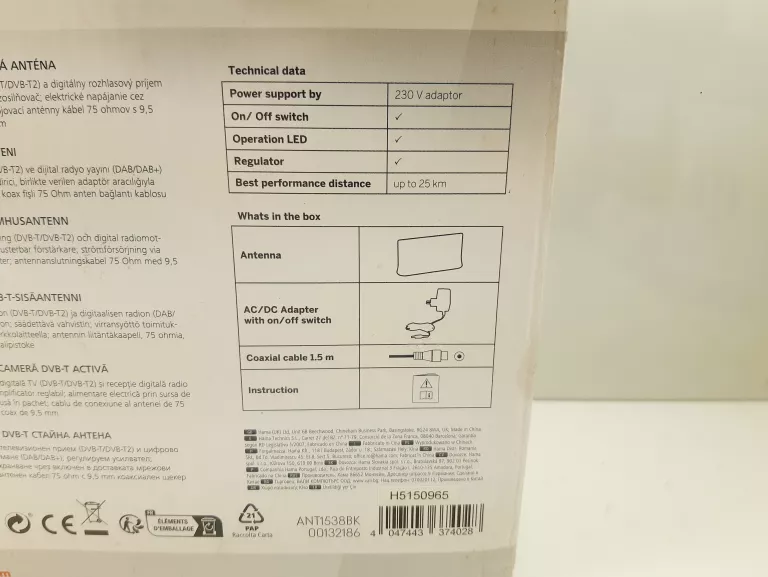 ANTENA THOMSON ANT1538BK