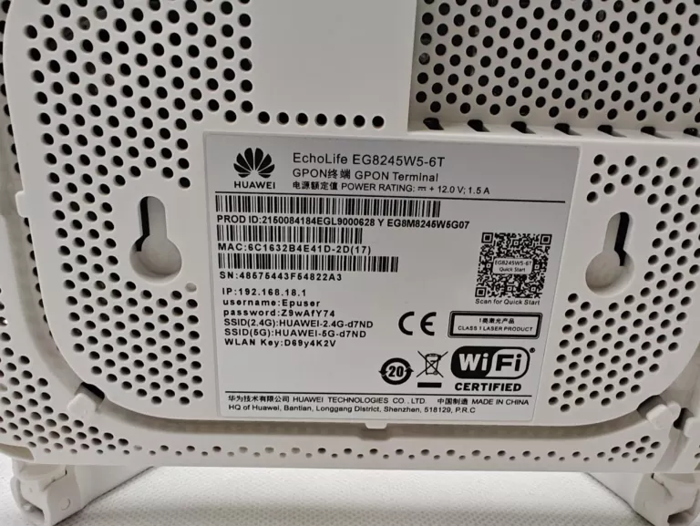 ROUTER HUAWEI ECHOLIFE EG8245W5-6T
