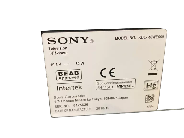 TELEWIZOR SONY BRAVIA KDL-40WE660
