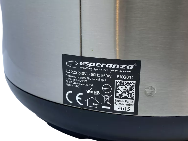 MULTICOOKER ESPERANZA EKG011