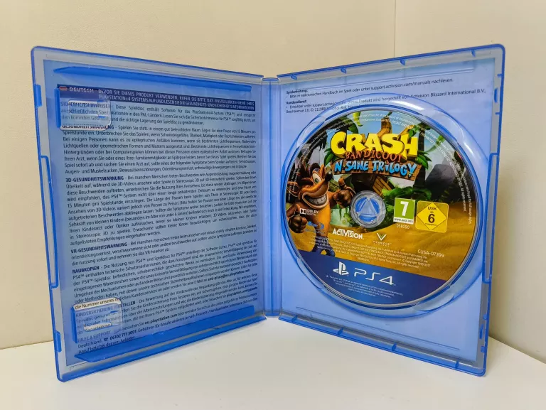 GRA PS4 CRASH BANDICOOT NSANE TRYLOGY