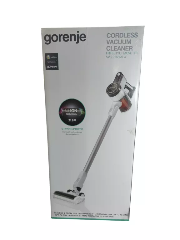 ODKURZACZ PIONOWY GORENJE SVC216FMLW 110W